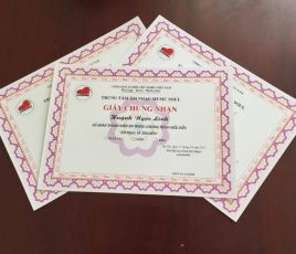 In giấy chứng nhận tại Tiền Giang In giấy chứng nhận tại Tiền Giang