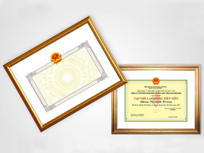 In bằng khen