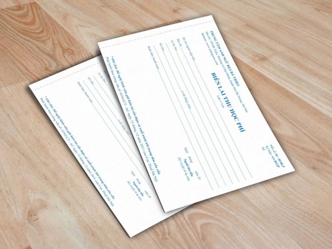 Dịch vụ In biên lai tại Tiền giang